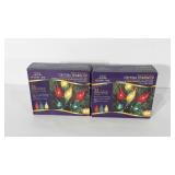 Two boxes or crystal teardrop Christmas lights