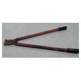 Set of Cable Cutters, 24" handles, used condition