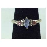 10k white gold ring size 7 tested 1.46 g