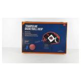 Trampoline basketball hoop