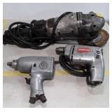 3pc Tools lot. 1/2" Impact, Electric Sunbeam