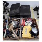 Tools& Hardware Group. 3 containers, tapes, brass