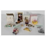 Christmas ornaments, includes Mr. and Mrs. Claus