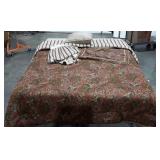 Chaps queen bed set, comforter, dust ruffle,