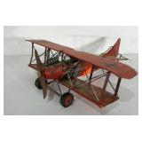 WWI tin model biplane, needs cleaned