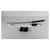 Asian style sword with sheath and tie, made in