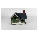 Snowman themed birdhouse