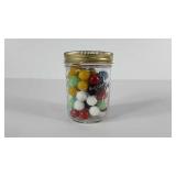 Jelly jar of marbles