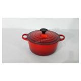 Le Creuset cast enameled pot, 7.5"