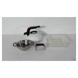 Kitchenwares, includes Pyrex glass casserole