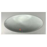 Oval beveled mirror, 22x38