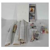 Paint by numbers canvas painting kit, and four
