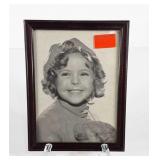 Framed Shirley Temple picture,  6x8