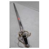 Sword, in somewhat rustic condition as shown. 38"