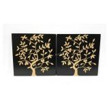 Two home decor relief tree pictures. 22.5" s