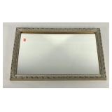 Ornately framed mirror, 33x23