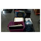Skid lot: 5 gallon water jug, electronics,