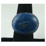 Sterling silver and lapis ring size 6.5