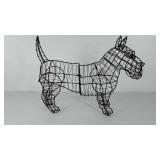 Scottish terrier wire decor piece, 18"