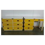 Desk and dresser, both measure 45 x 16 x 30, some