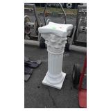 Roman Column Plant Stand, 28" tall, plaster made