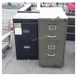 2 Metal File Cabinets, one older heavy duty made