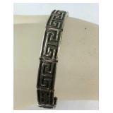 Sterling silver bracelet Greek key design