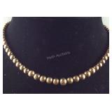 1-20-12k gf beaded necklace 16in