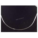 36in Sterling silver 3.80gr Valentino link chain