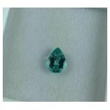 .87ct blue apatite 8x6mm pear cut gemstone