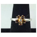 Size 8 Sterling silver.70ct Serra gaucha citrine