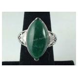 Size 7 green aventurine and rhodolite garnet