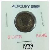 1939 Mercury dime