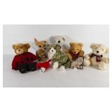 Plush toys including needleworks cat plush