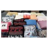 Throw pillows, 21 pillows, variety of styles and