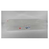 Clearview under bed storage tote with split