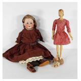 Doll group, miniature jointed doll made in