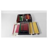 Candles, variety of colors and styles