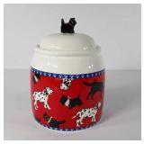 Treasure Craft cookie or treat jar with dogs