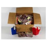 Party supplies, foil and tissue confetti, and