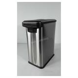 Style selections stainless waste can, 7x11.5x15