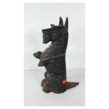 Scottish terrier cast iron door stop, 16.5"