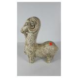 Goat garden statue, 16", has been repaired at