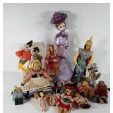 Dolls of the world collection, sizes range from