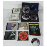DVDs and CDs, includes Bible on audio,