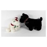 Black and white plush Scottish Terrier plush toys