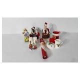 Holiday decor, includes Santa boot ceramic mug,