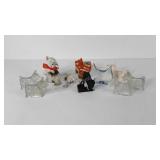 Scottish Terrier figurines, bank and candy