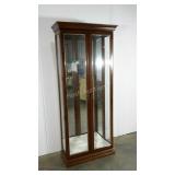 China cabinet, 30 x 12 x 76, includes glass