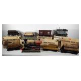 Jim Beam railroad whiskey decanter set, with